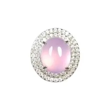 JUNWEN Chalcedony Rings Women's-0