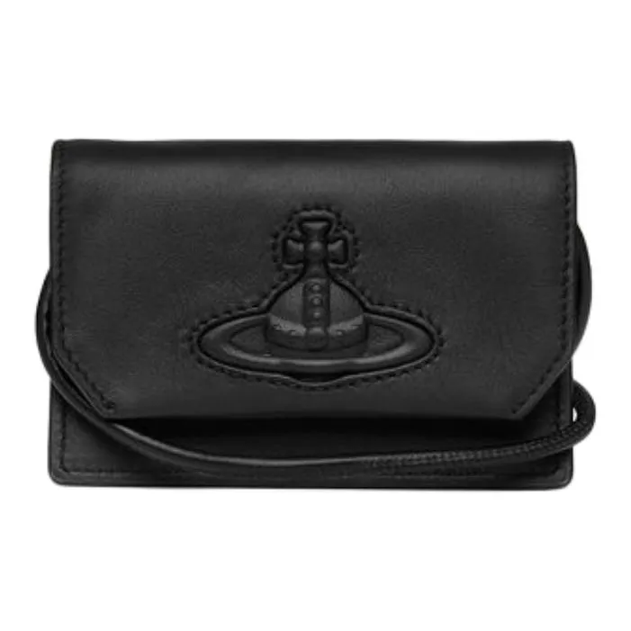 Vivienne Westwood Leather One Shoulder Crossbody Card Holder Regular Men's Black-0