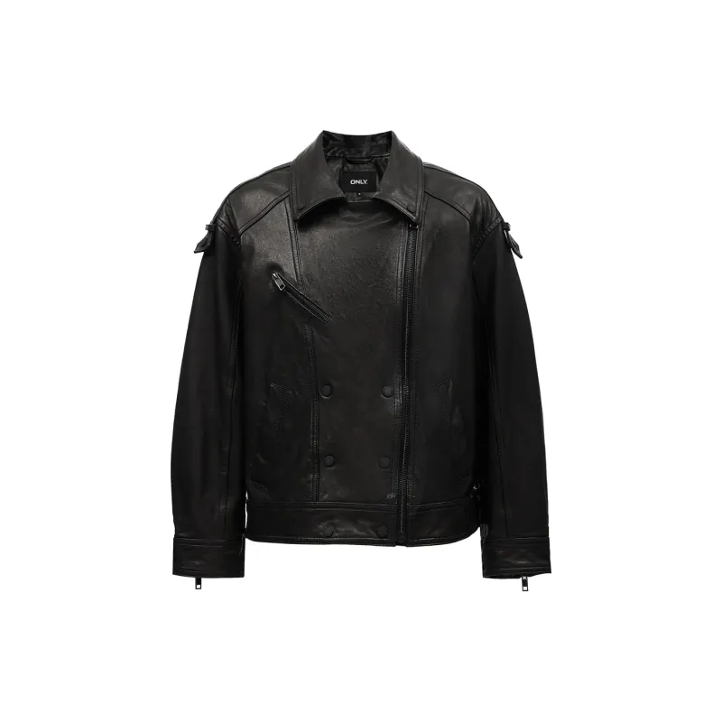 ONLY Leather Jackets Women's-5