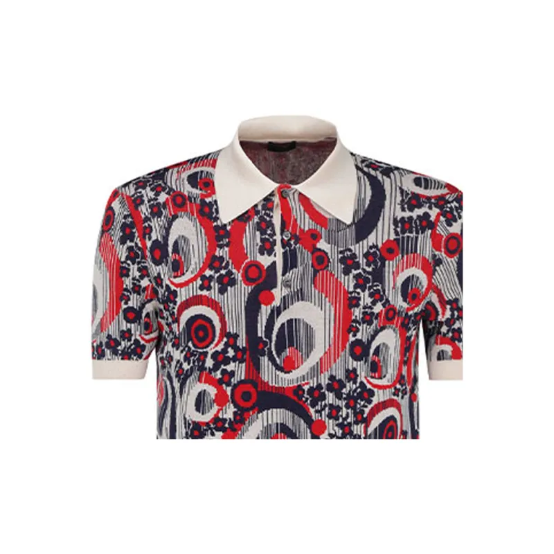 PRADA Polo Shirts Men Red-4