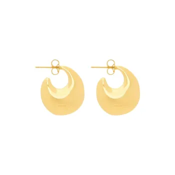 SAINT LAURENT Metal Earrings Unisex Gold