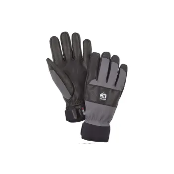 HESTRA Polyester Neoprene Leather Sports Gloves Men's Black