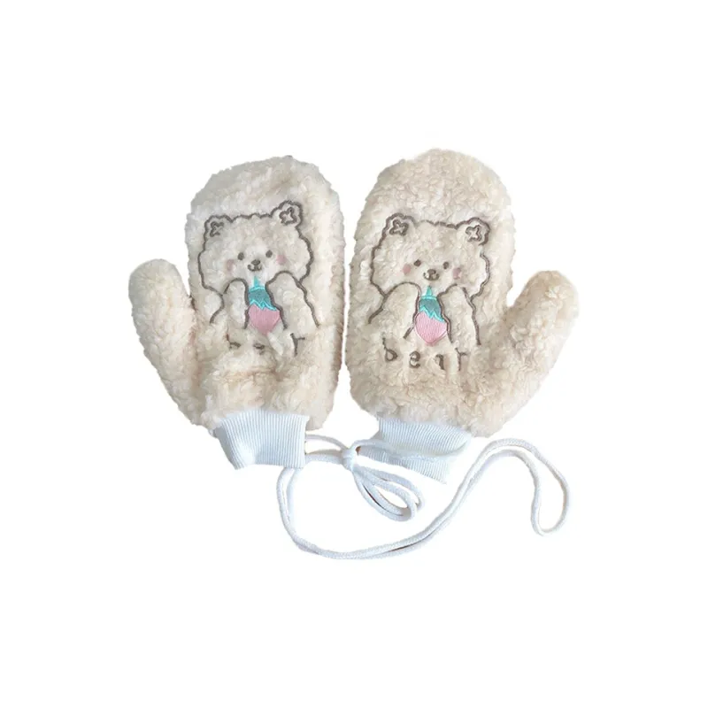 YUZHAOLIN Plush Knit Gloves Unisex-3