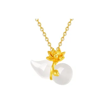 OONEE Chalcedony S925 Silver Necklace Women's