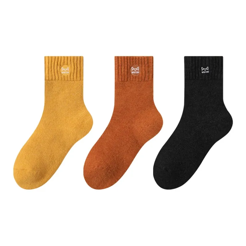 MIIOW Mid Calf Socks Unisex 3 Pack-8