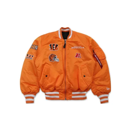 New Era Jackets Coats Men's Orange