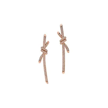 TIFFANY & CO. 18K Rose Gold Earrings Women's Rose Gold