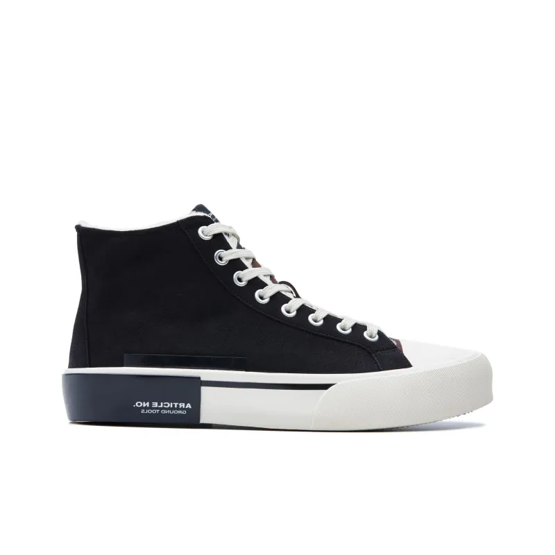 ARTICLE NO. High Top Stylish Skateboarding Shoes Unisex Black White Brown-1