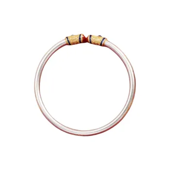 Stone Edge Poly 999 Fine Silver Bangles Unisex