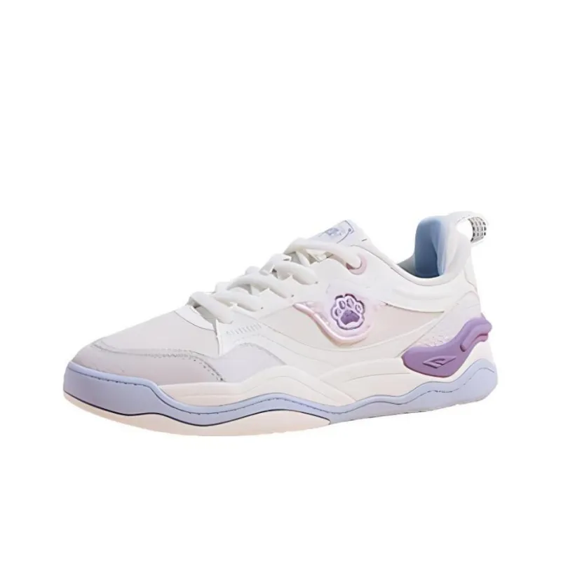 QIAODAN Cute Pet 1.0 Warm Low Top Skateboard Shoes Women's Ivory-0