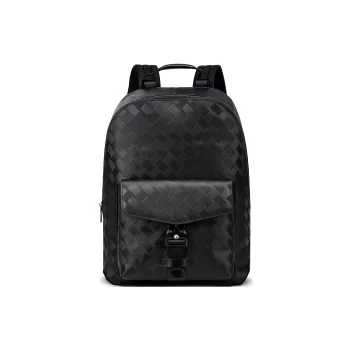 FAIRWHALE Cow Leather Backpack Large Size Men's Black