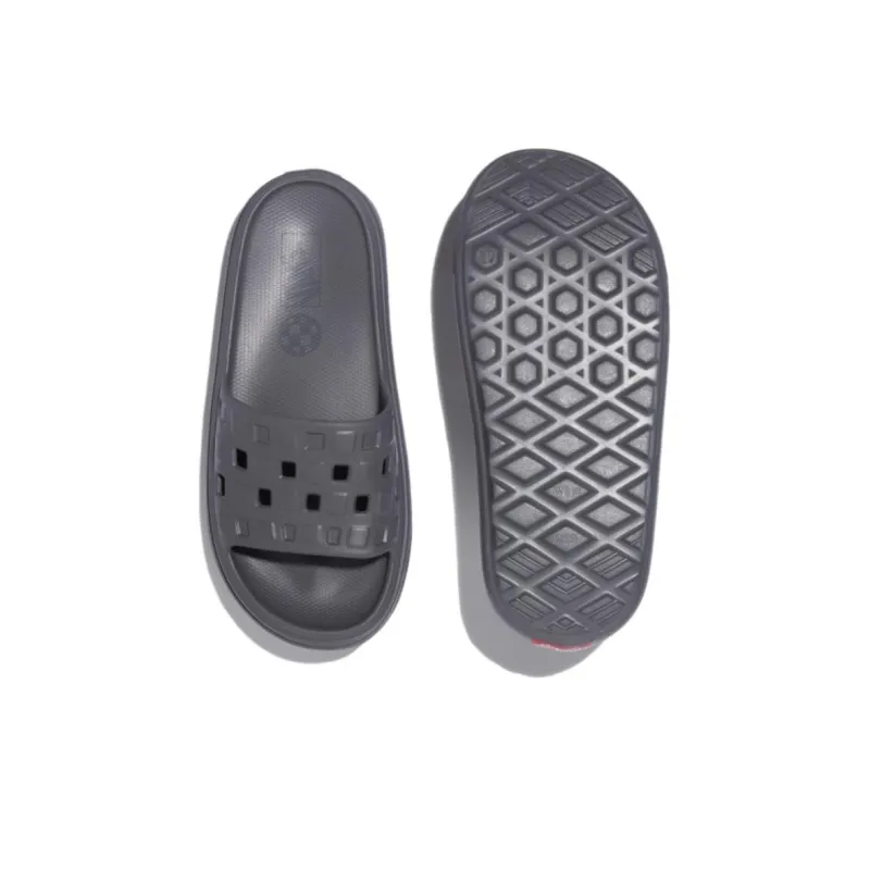 Vans Slide On VR3Cush Slip Resistant Abrasion Resistant Slide Slippers Men's Dark Gray-1