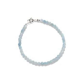 JOYDINNY Aquamarine Bracelets Women's