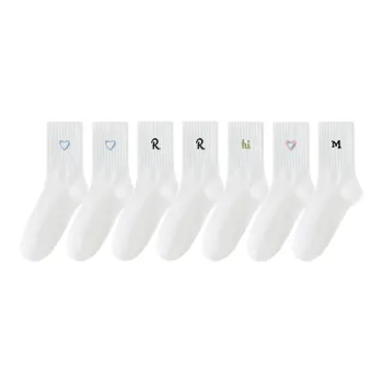 Lan Miao Mid Calf Socks Women's 7 Pack