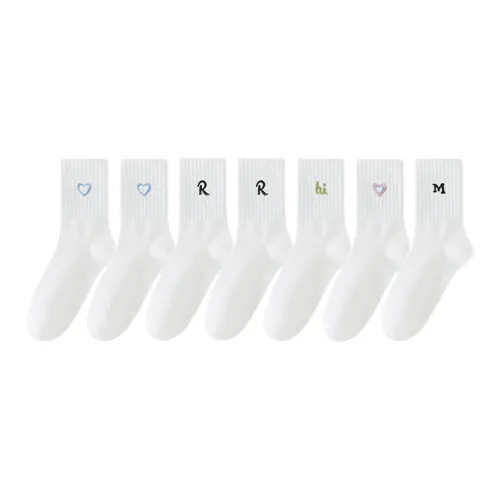 Lan Miao Mid Calf Socks Women's 7 Pack
