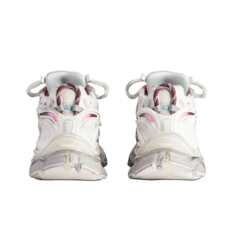 Balenciaga Runner Low-Top Casual Shoes Men's White-5