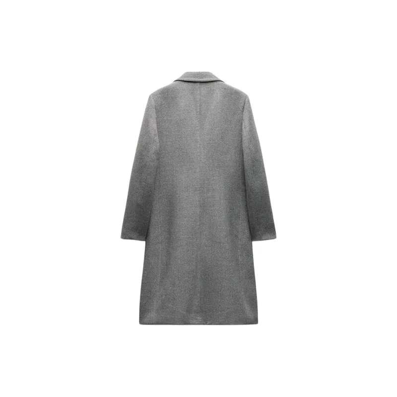 ZARA Coats Women's Gray-1