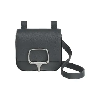 HERMES Della Cavalleria Epsom Calfskin Crossbody Bag Shoulder Bag Mini Women's H0 Misty Gray