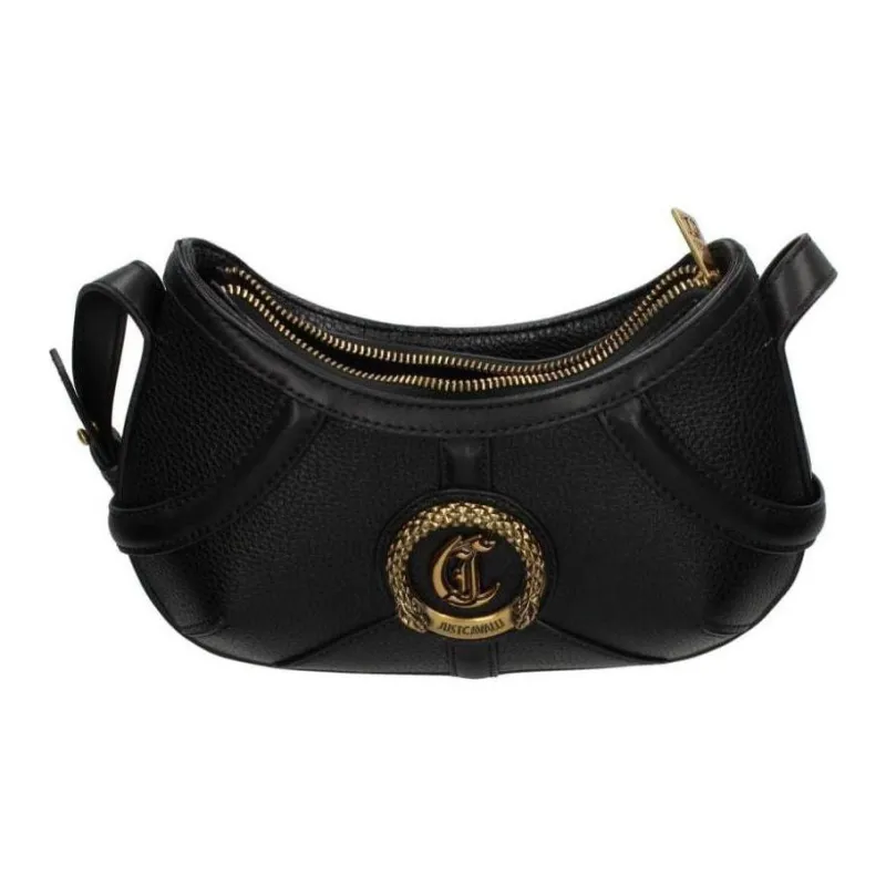 Just Cavalli Polyester Shoulder Bag Handbag Shoulder Bag Women's Black-3