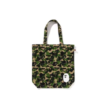 A BATHING APE Cotton Handbag Unisex Green