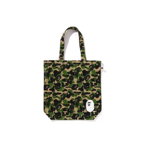 A BATHING APE Cotton Handbag Unisex Green