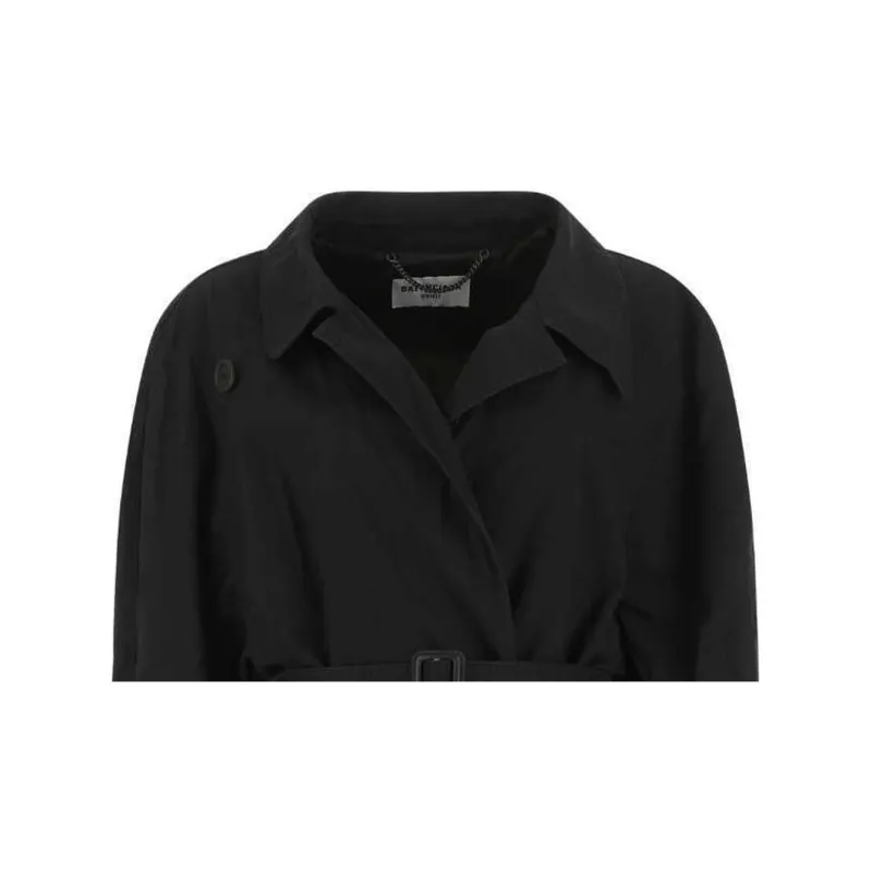 Balenciaga Belted Long Sleeved Coat-4