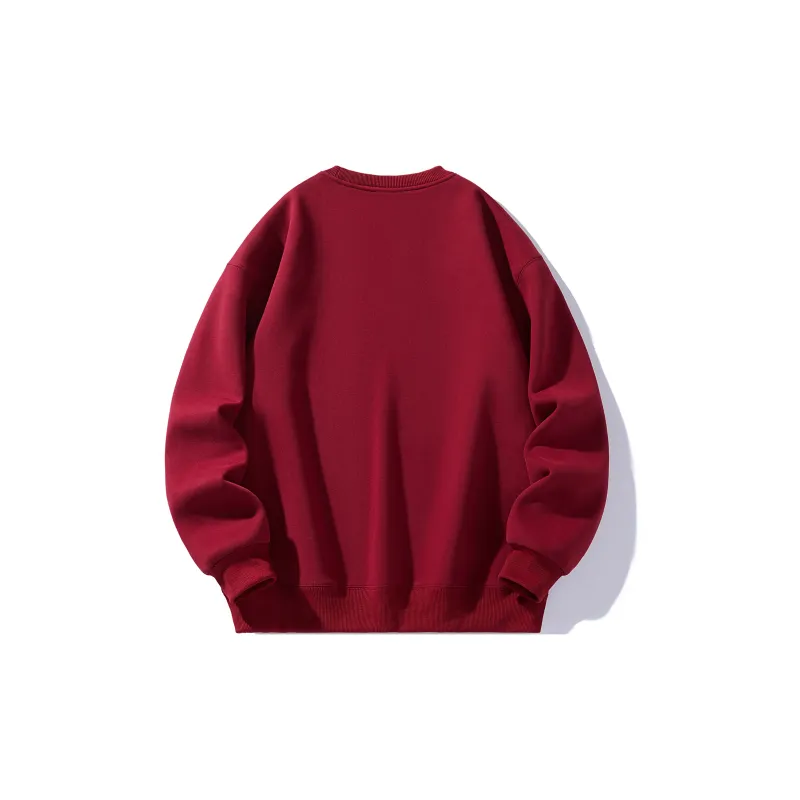 ZMOH Fleece Lined Crew Neck Sweatshirt Unisex-2