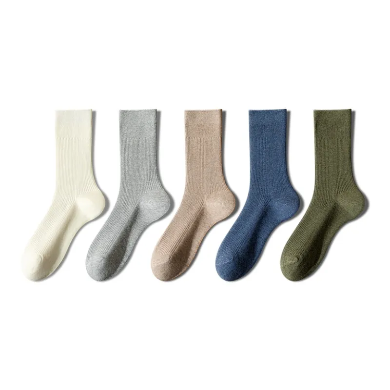 YINSHILIANGPIN Mid Calf Socks Women's 5 Pack-33