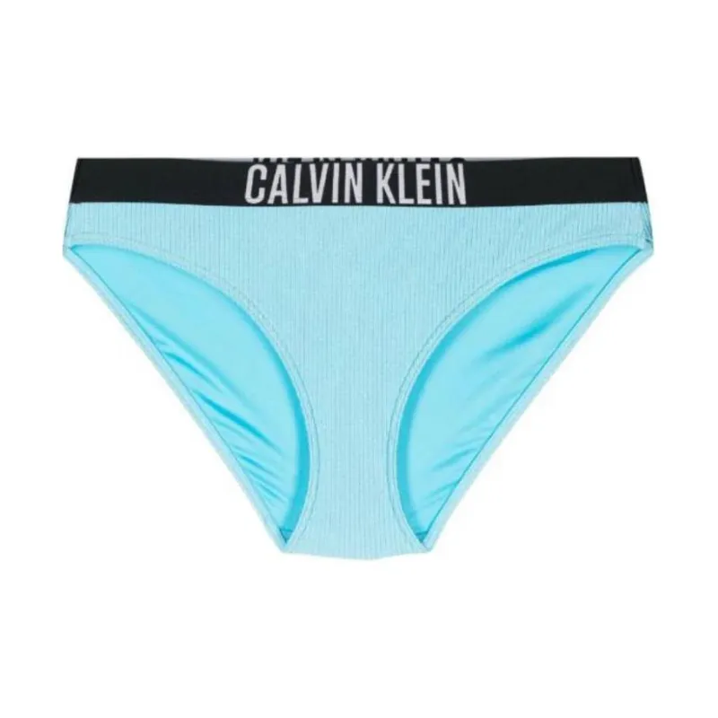 Calvin Klein Logo waistband Ribbed Bikini Bottoms-0
