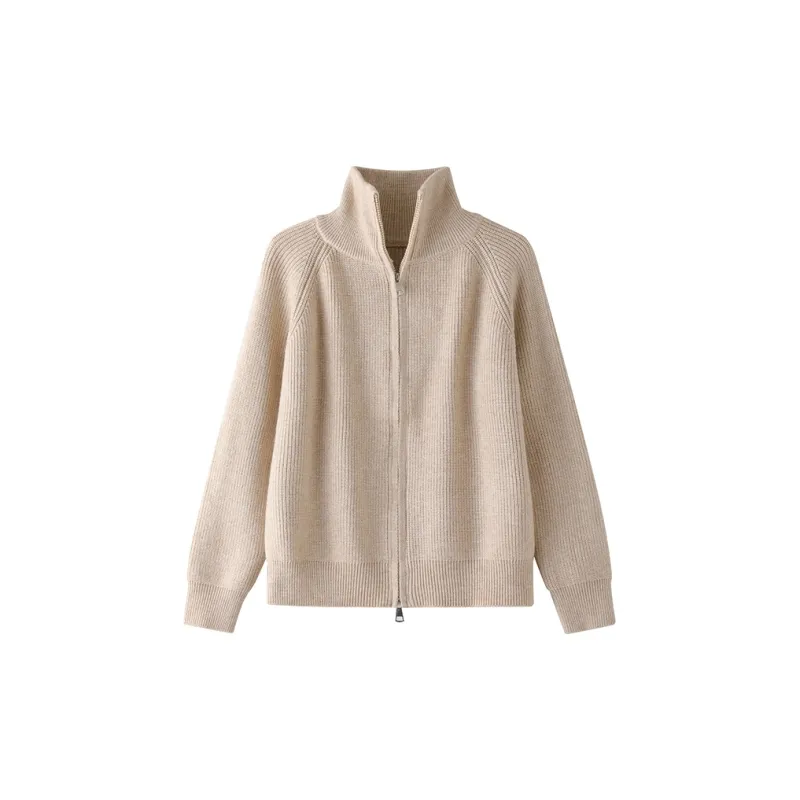 Korean Style Knitwear Women's Apricot-0