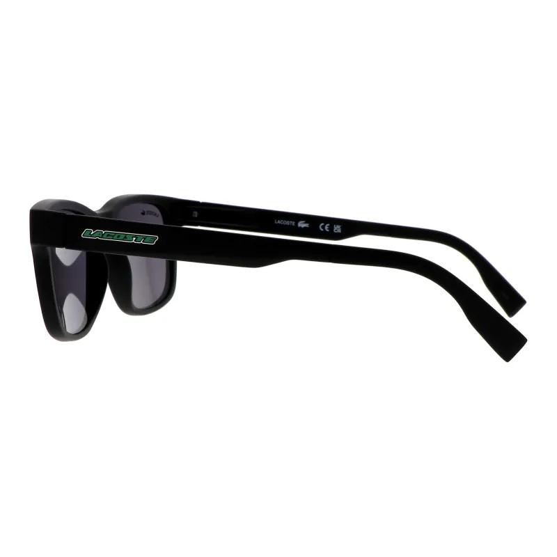 LACOSTE Injection Molded Rectangular Sunglasses Unisex Black-2