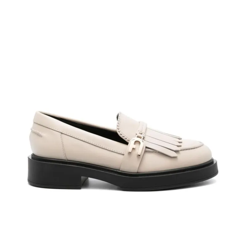 Furla Legacy Loafers 2cm Women's Ecru-1