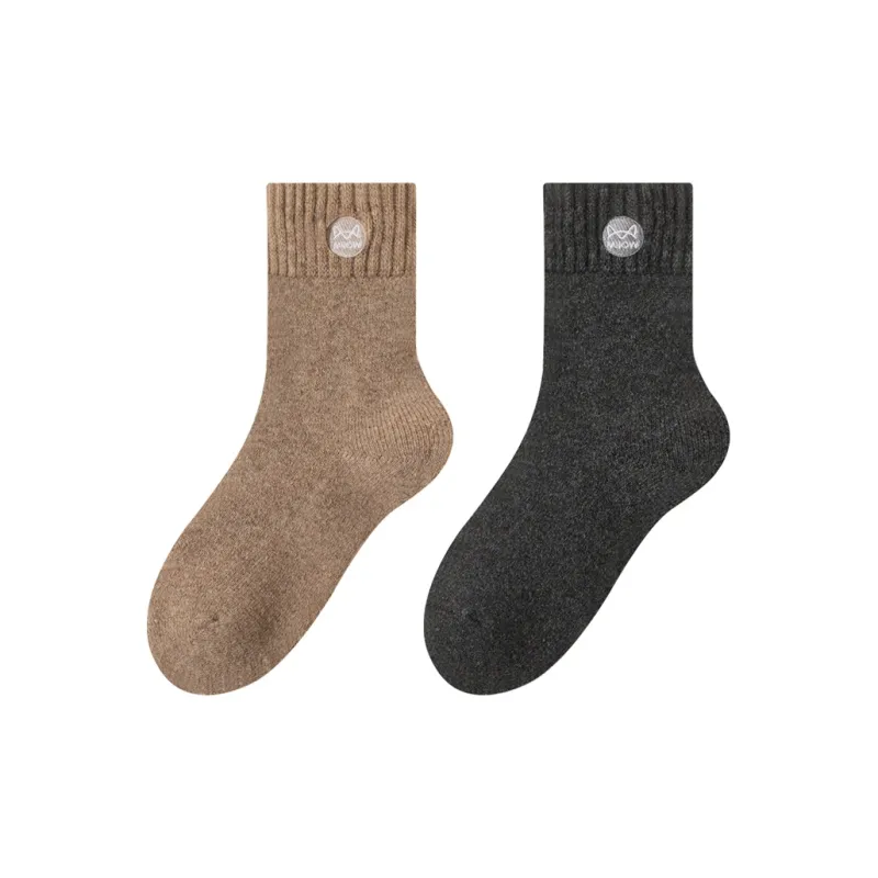MIIOW Mid Calf Socks Unisex 2 Pack-0