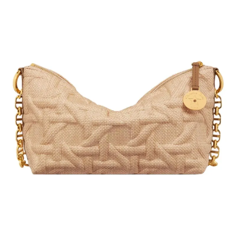 DIOR Technical Fabric Crescent Bag Handbag Women's Beige-3