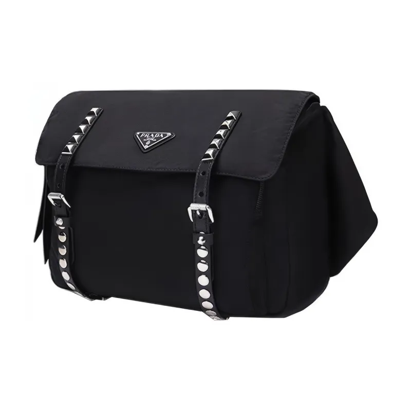 PRADA Nylon Crossbody Bag Fanny Pack Women's Black-1