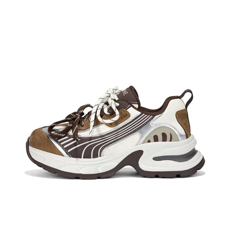 DAPHNE Slip Resistant Low Top Chunky Sneakers Women's-3