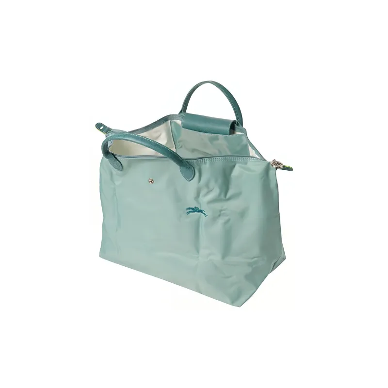 LONGCHAMP Le Pliage Green Canvas Portable Canvas Travel Bag Large Size Women's Coral Green-3