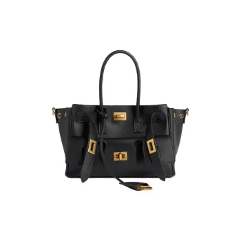 Balenciaga Bel Air Calfskin Shoulder Bag, Crossbody Bag, Handbag Mini Women's Black