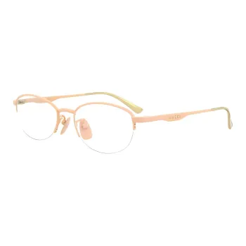 GUCCI Oval Eyeglass Frames Women's Pink