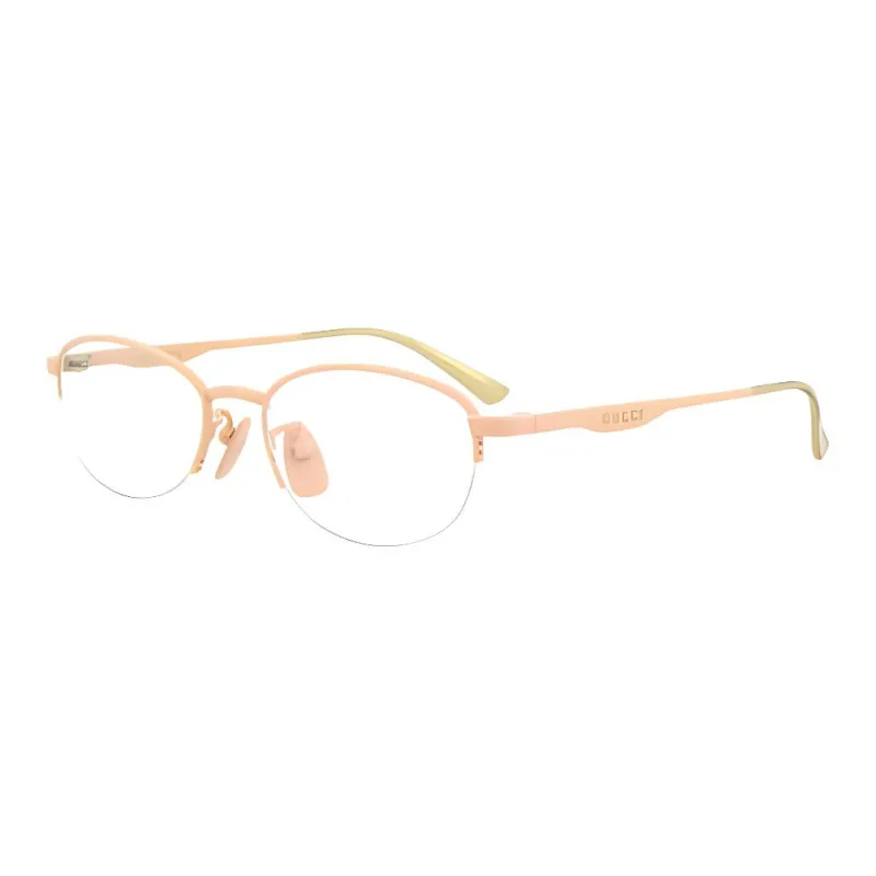 GUCCI Oval Eyeglass Frames Women's Pink-0