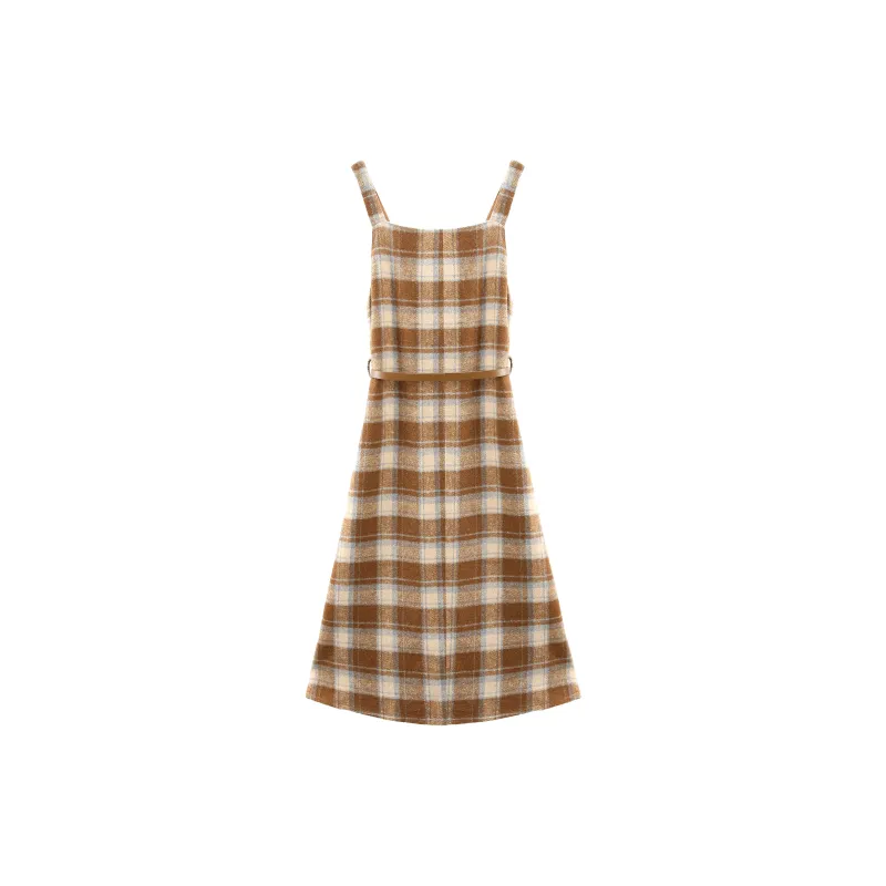 A Paradise For Awakening Slip Dresses Women's Light Coffee-1