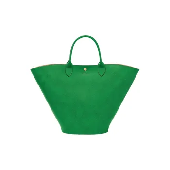 LONGCHAMP Épure Large Cow Leather Tote Bag Shopping Bag Handbag Extra Large Women's Green