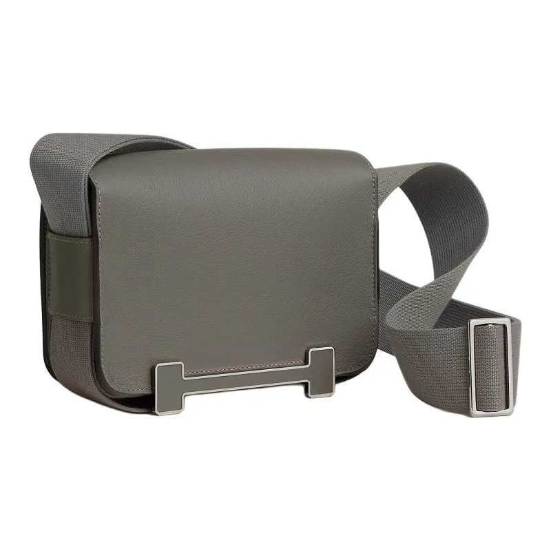 HERMES Geta Evercolor Calfskin Crossbody Bag Shoulder Bag Regular Women's Cumulonimbus Gray-2
