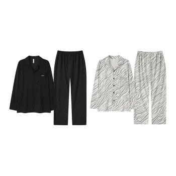 Cotton Gene Pajama Set Men's Combo Set