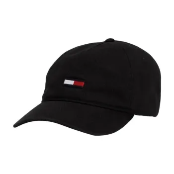Tommy Hilfiger 100% Cotton Baseball Caps Men's Black