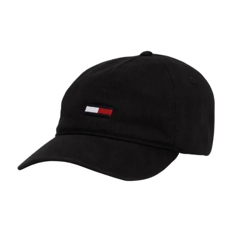 Tommy Hilfiger 100% Cotton Baseball Caps Men's Black-0