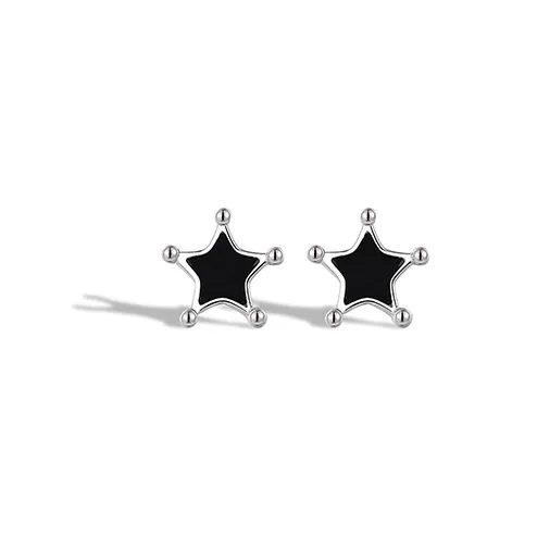 2801 999 Fine Silver Stud Earrings Women's-0
