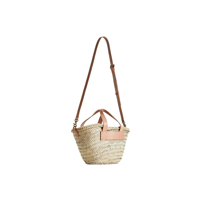 Desigual Straw Shoulder Bag, Crossbody Bag, Handbag Medium Size Women's Natural-3