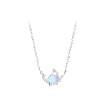 STQ S925 Silver Necklaces Women's Love Confession Box