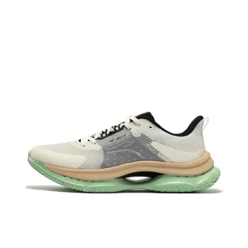 361° Cushioning, Wear Resistant Low Top Running Shoes Men's White Black Green